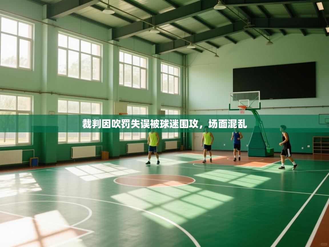 裁判因吹罚失误被球迷围攻，场面混乱